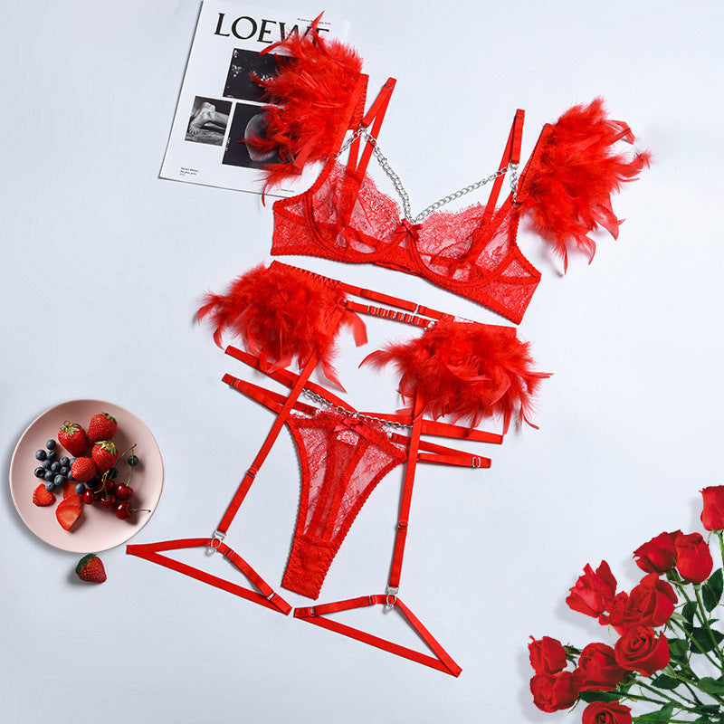 Blush Crimson Chain Four-Piece Set