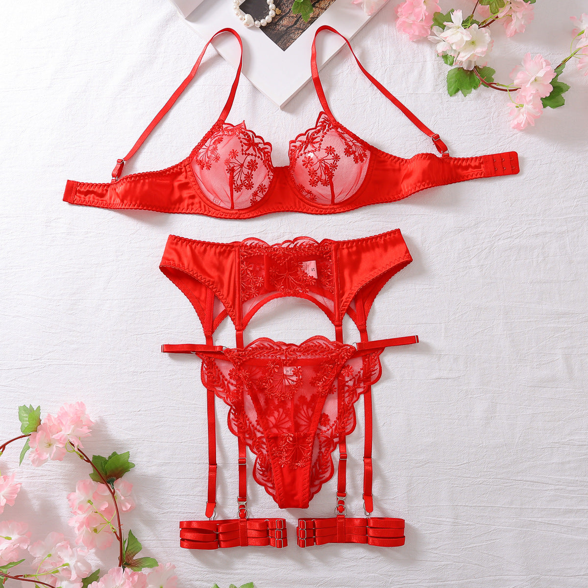 Aurora Embroidered Elegance Set