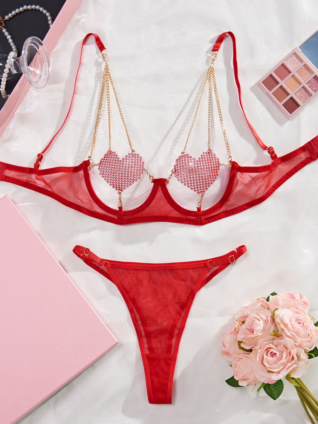 Heartbound Mesh Five-Piece Set
