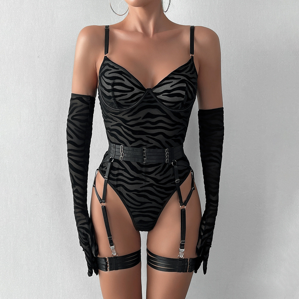 Temptress Mesh Bodysuit Set