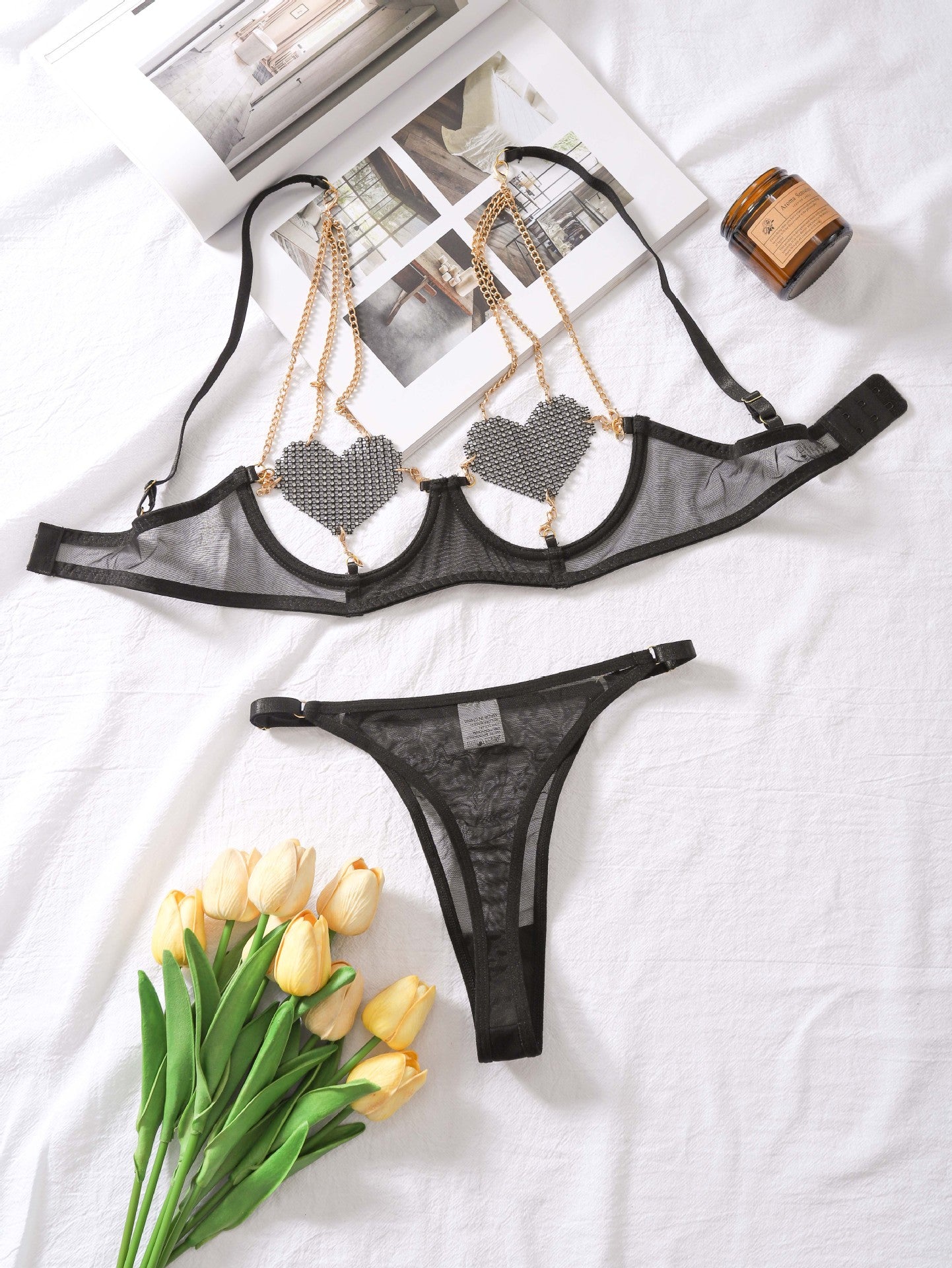 Heartbound Mesh Five-Piece Set