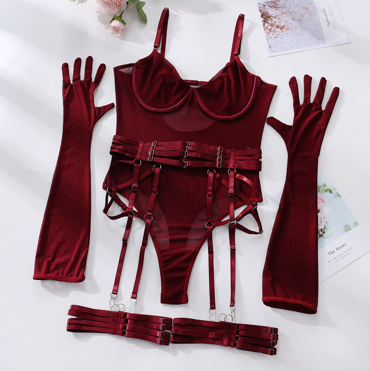 Temptress Mesh Bodysuit Set