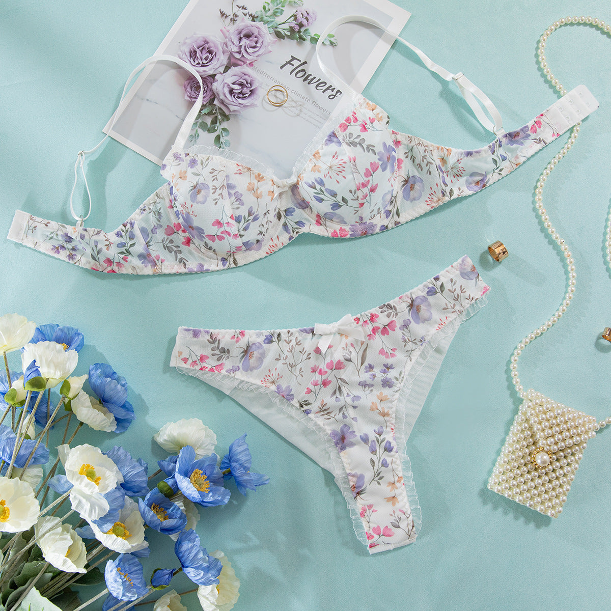 Innocent Desire - Three-Piece Lingerie Suit