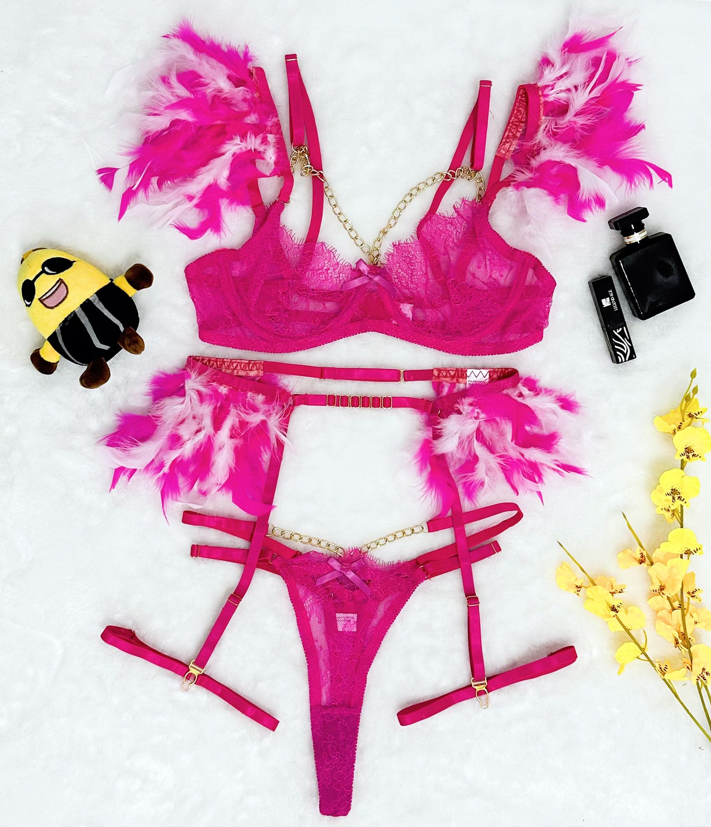Blush Crimson Chain Four-Piece Set