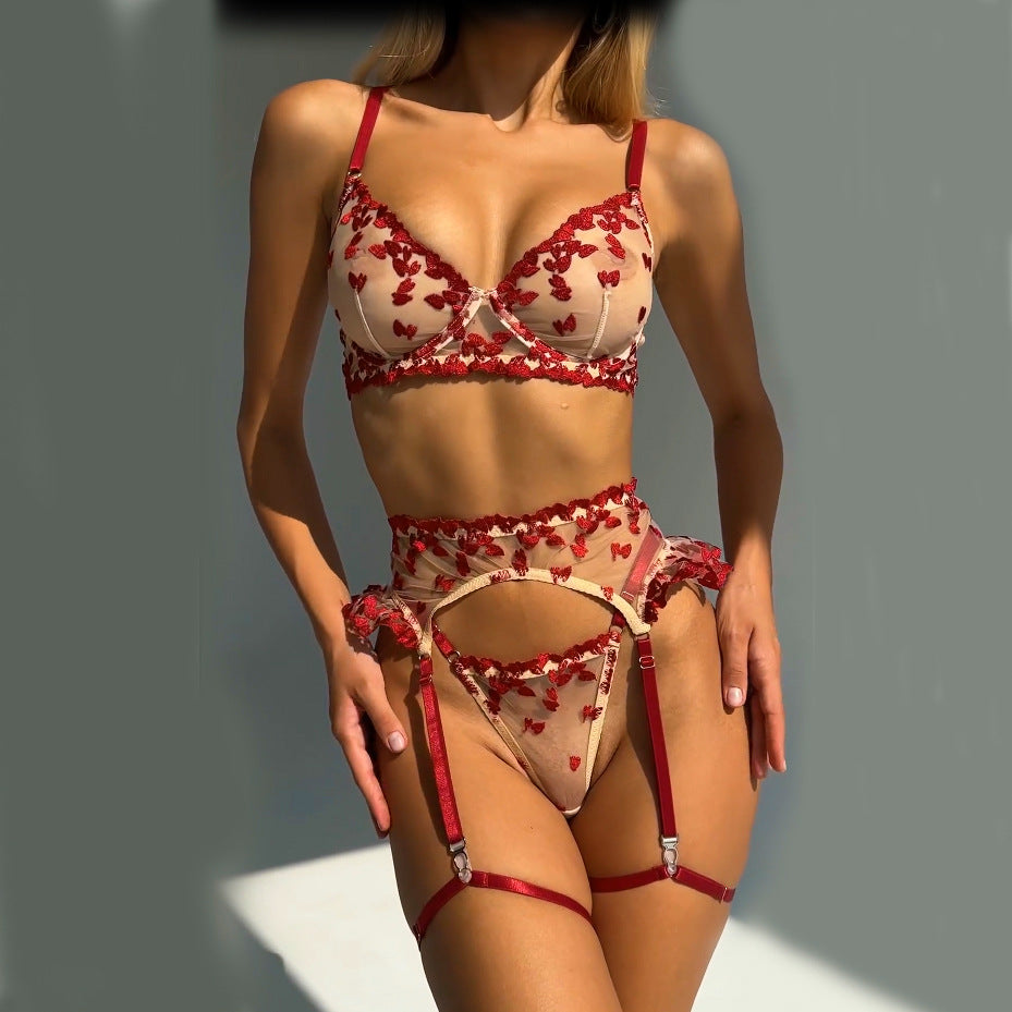 Heartstrings Mesh Four-Piece Set