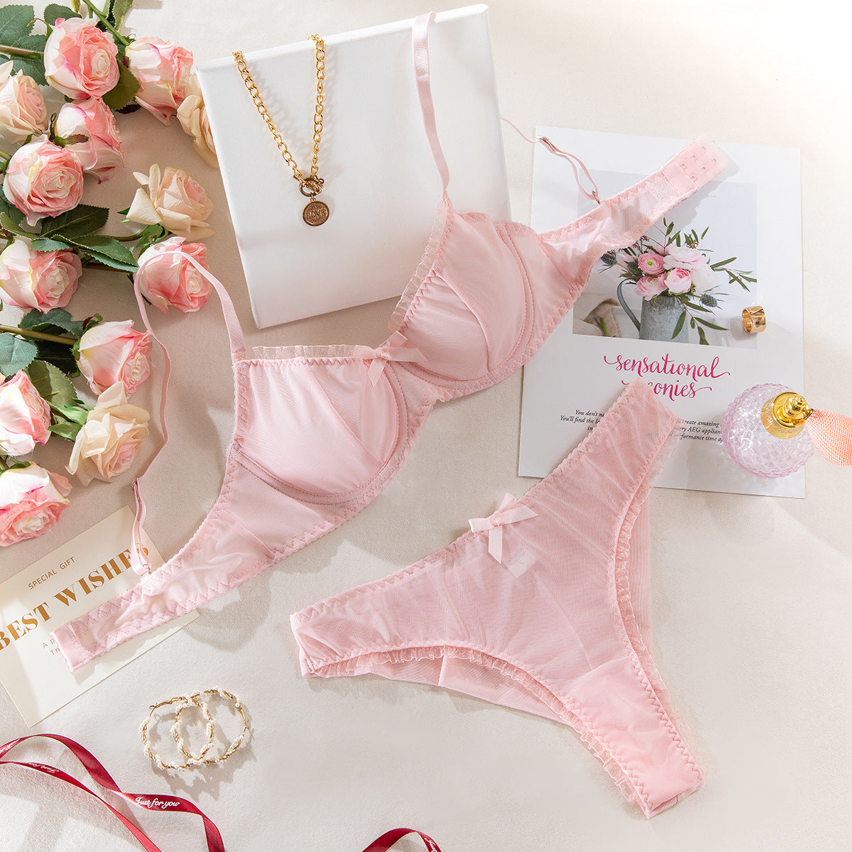 Innocent Desire - Three-Piece Lingerie Suit