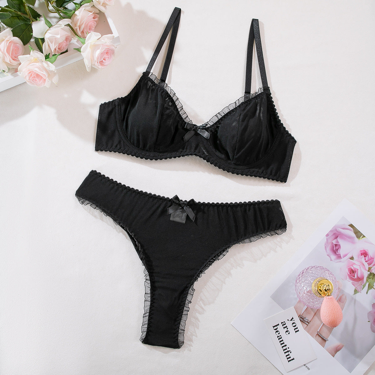 Innocent Desire - Three-Piece Lingerie Suit