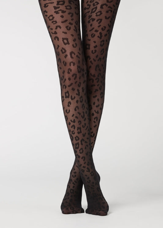 Leopard pantyhose