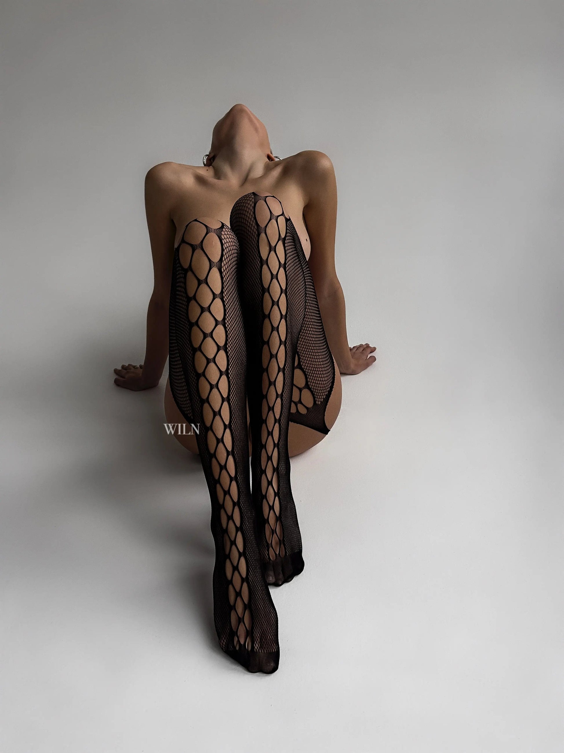 Sexy Cut-Out Fishnet Tights-1