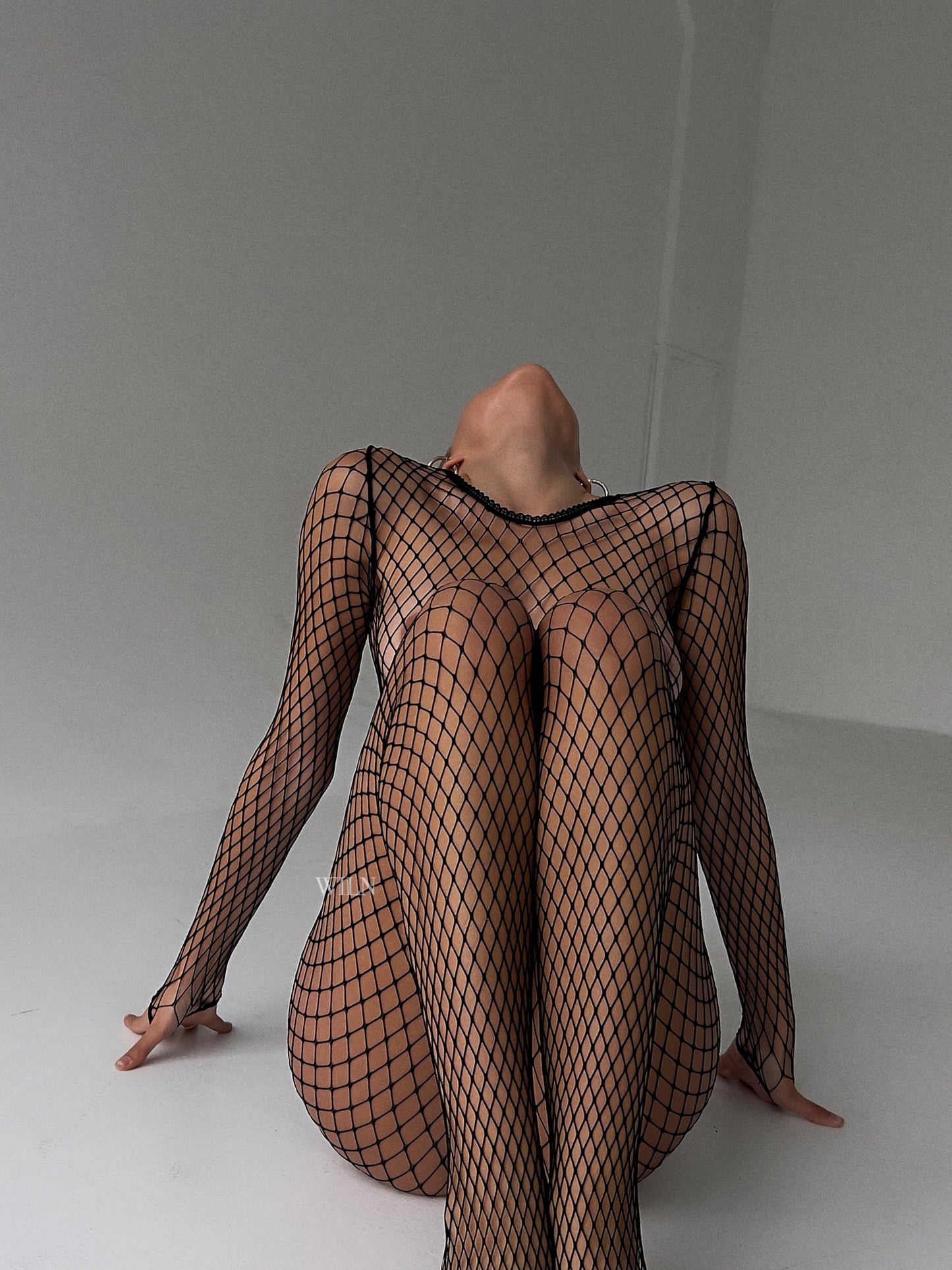 Cheryle Fishnet Bodysuit One Size Fits All-1