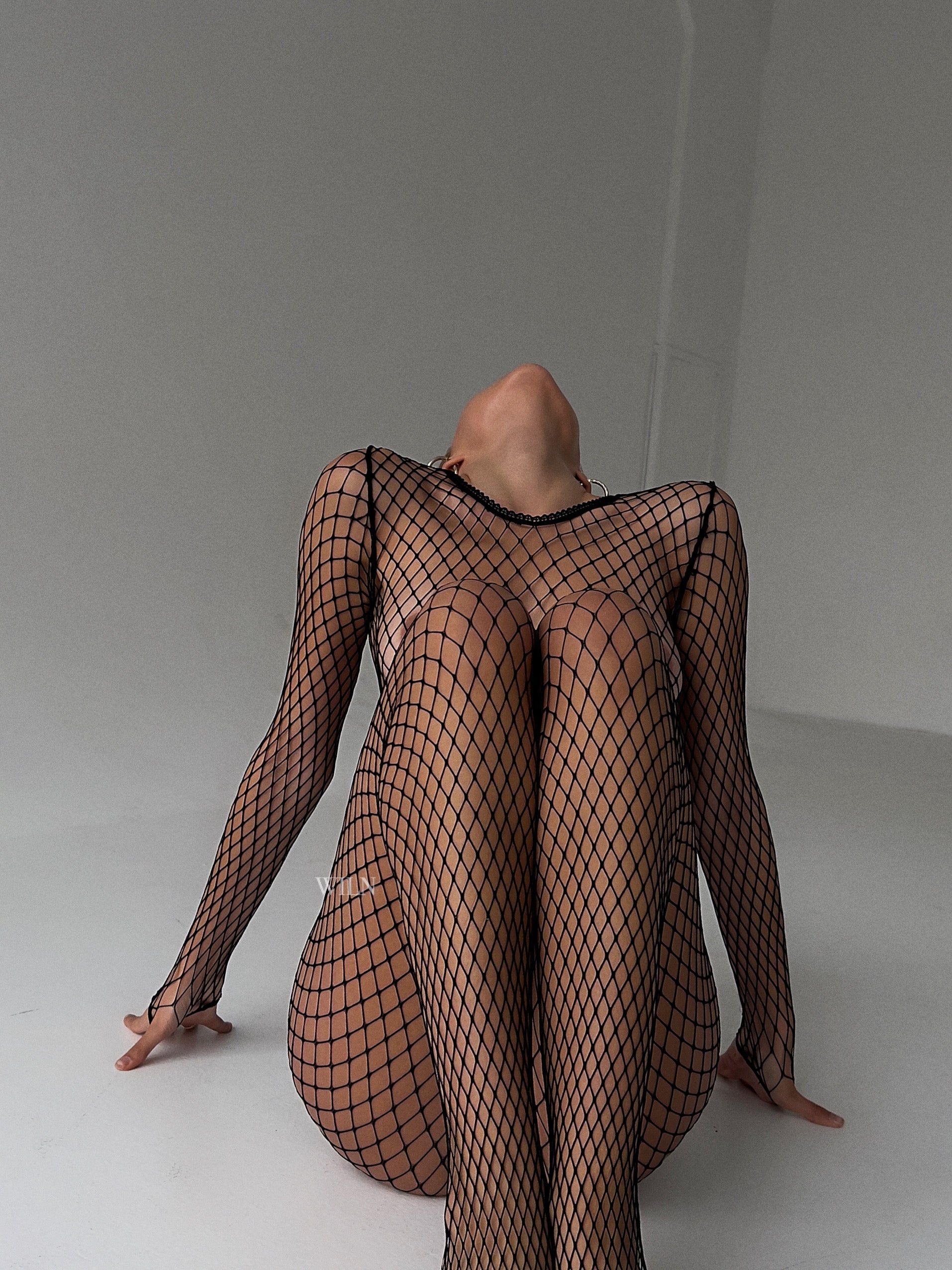 Cheryle Fishnet Bodysuit One Size Fits All-1