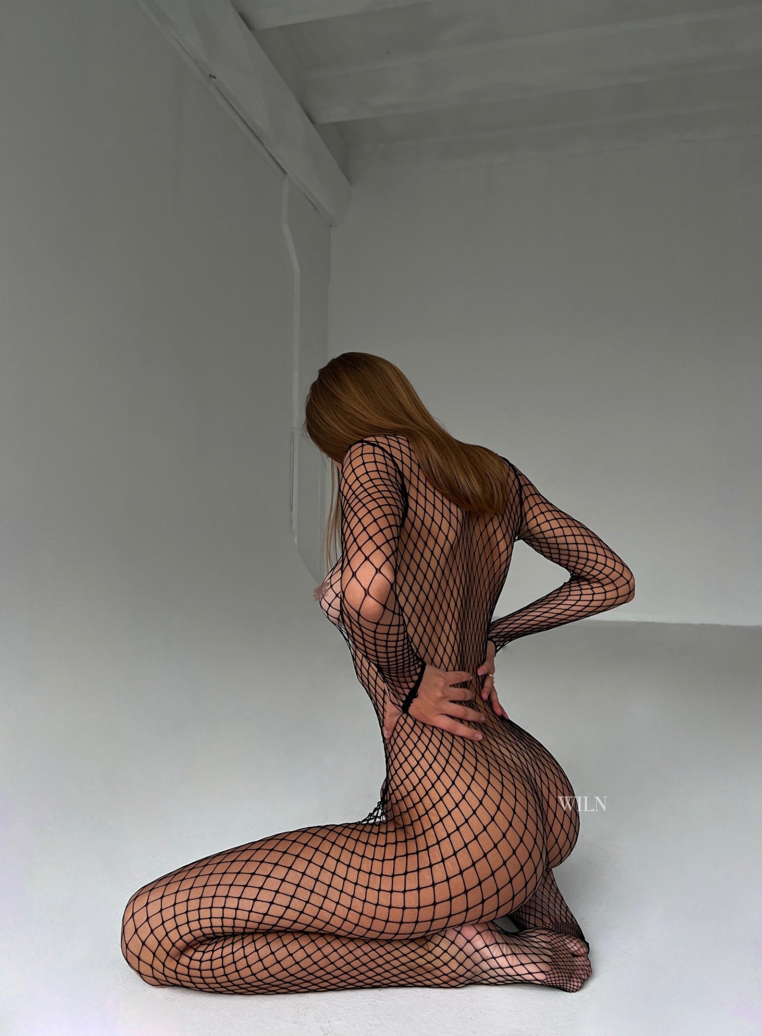 Cheryle Fishnet Bodysuit One Size Fits All-3